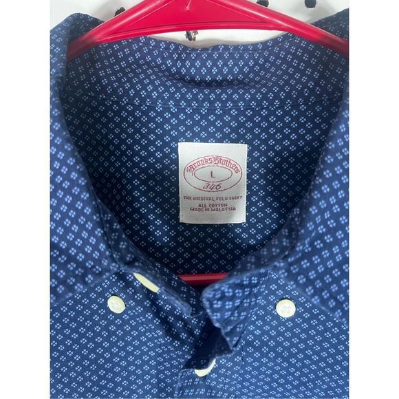 Brooks Brothers button-down printed shirt size L - Picture 4 of 4